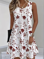 Sandara | Stylish Floral Sleeveless Mini Dress 5