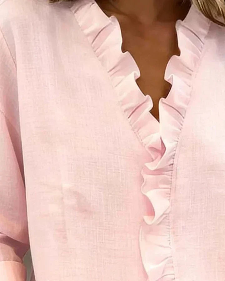 Althea | Lightweight V-Neck Blouse 11