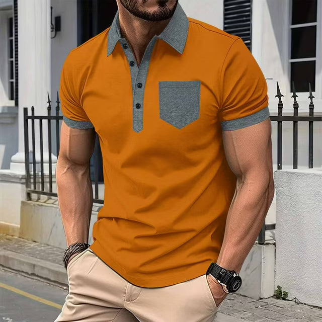 Lindo | Everyday Contrast Pocket Polo Shirt 4
