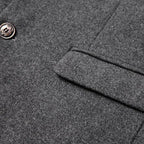 Men's Stand Collar Overcoat with Button Closure 9
