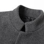 Men's Stand Collar Overcoat with Button Closure 6