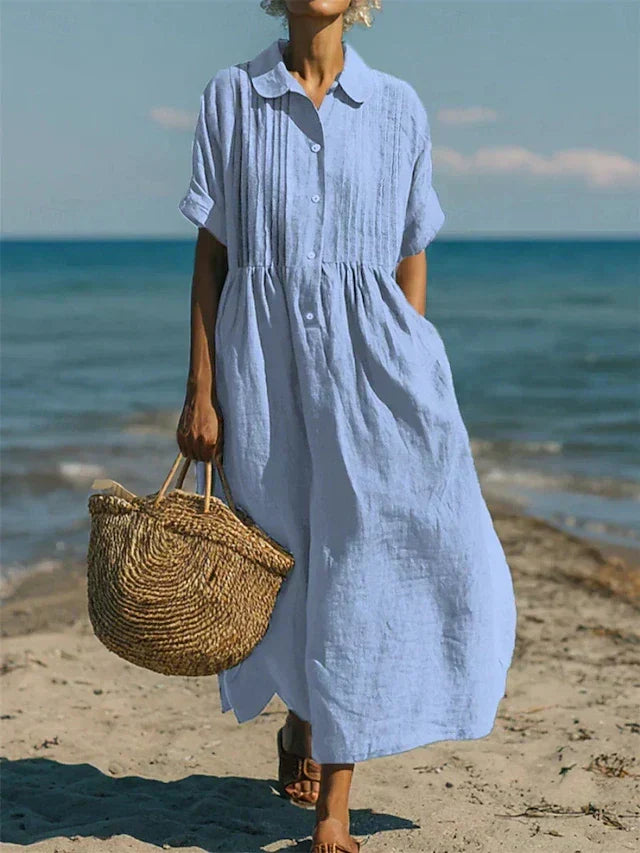 Mandy | Elegant Collared Button Dress 2