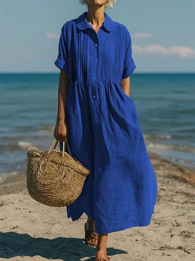 Mandy | Elegant Collared Button Dress 3
