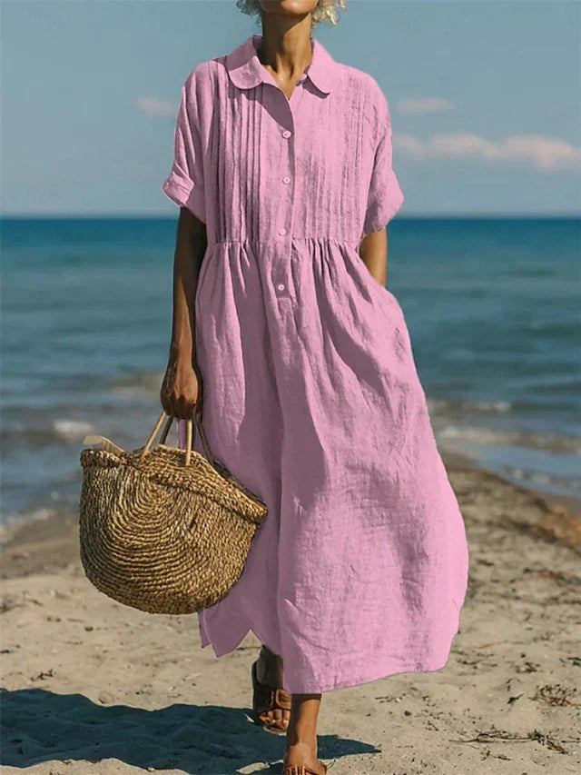 Mandy | Elegant Collared Button Dress 4