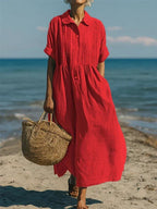 Mandy | Elegant Collared Button Dress 6