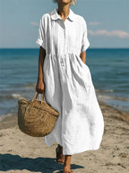 Mandy | Elegant Collared Button Dress 1