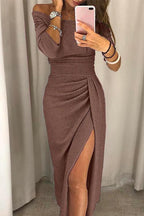 Zara | Elegant Modern Off Shoulder Dress 7