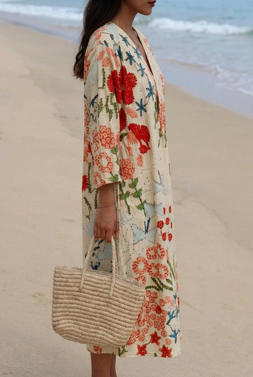 Anastasia | Vintage Flowers Art Print Dress 4