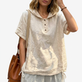 Ardena | Stylish Short Sleeve Hooded Shirt 1