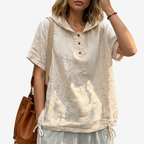 Ardena | Stylish Short Sleeve Hooded Shirt 1