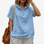 Ardena | Stylish Short Sleeve Hooded Shirt 4