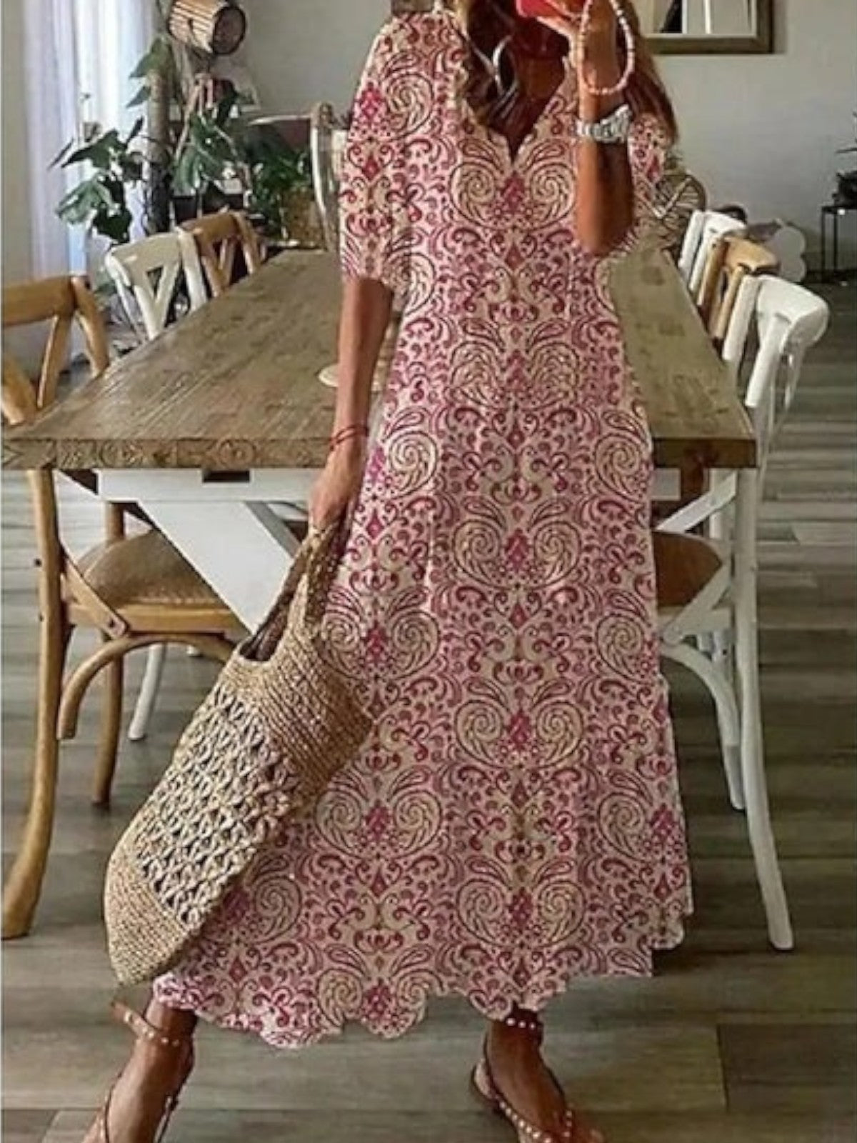 Poppy | Boho V-Neck Summer Dress 4