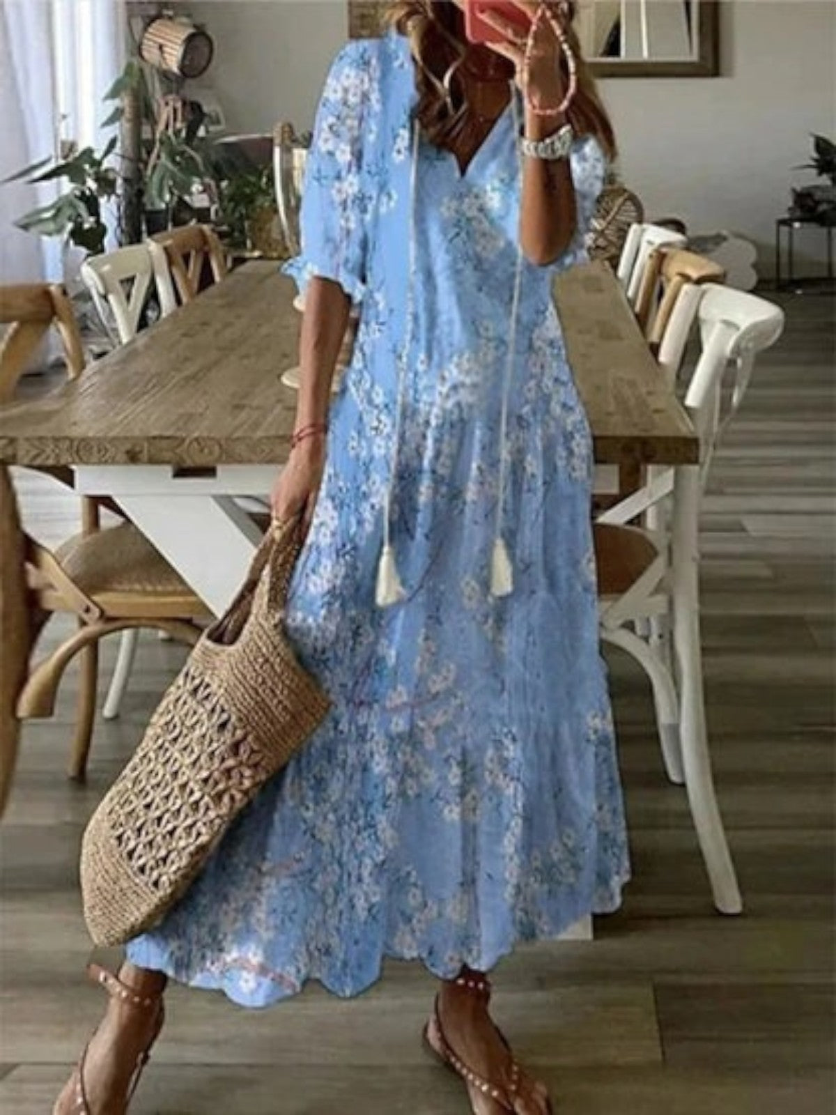 Poppy | Boho V-Neck Summer Dress 5