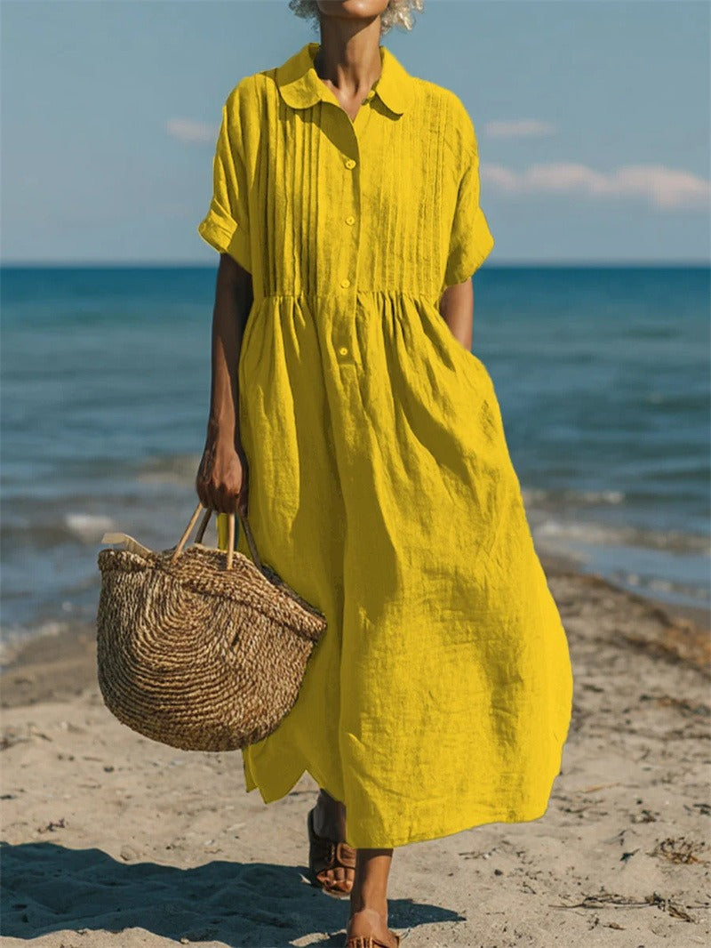 Mandy | Elegant Collared Button Dress 7