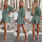 Jessalyn | Stylish Short Sleeve Wrap Dress 5
