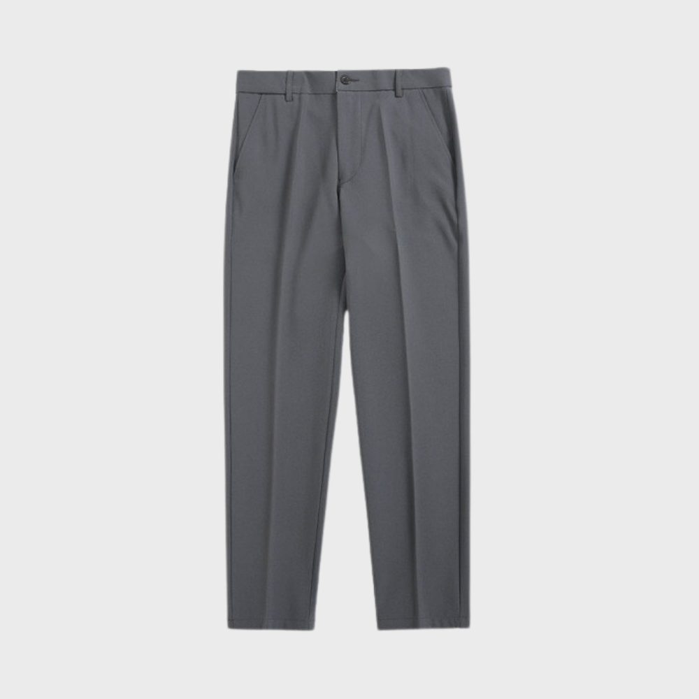 Men's Chino Pants with Regular Fit and Front Pleats 2