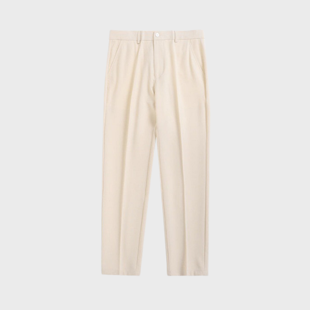 Men's Chino Pants with Regular Fit and Front Pleats 9