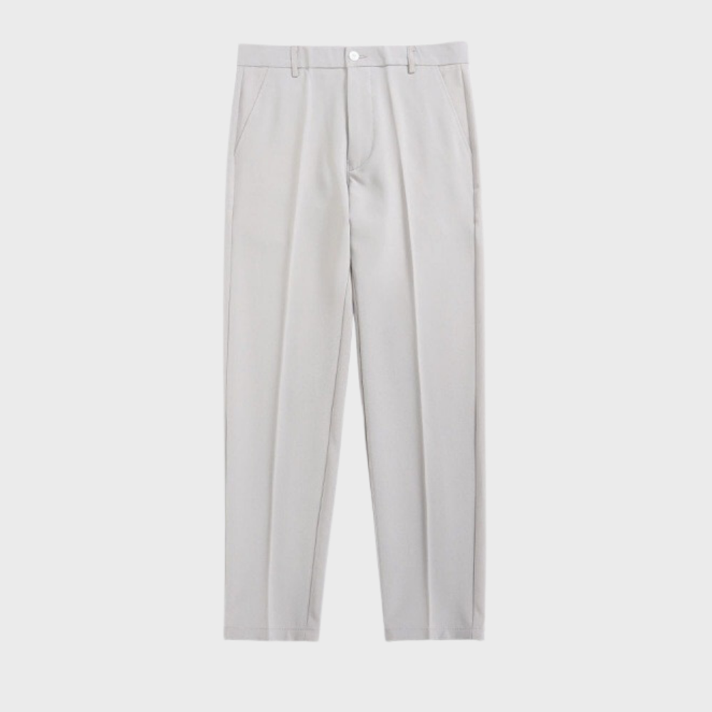 Men's Chino Pants with Regular Fit and Front Pleats 10