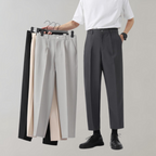 Men's Chino Pants with Regular Fit and Front Pleats 6