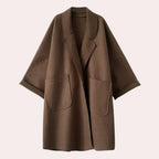 Women's Wide Lapel Trench Coat Oversized Fit Casual 1