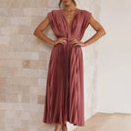 Kimberley | Stylish Sleeveless V-Neck Dress 9