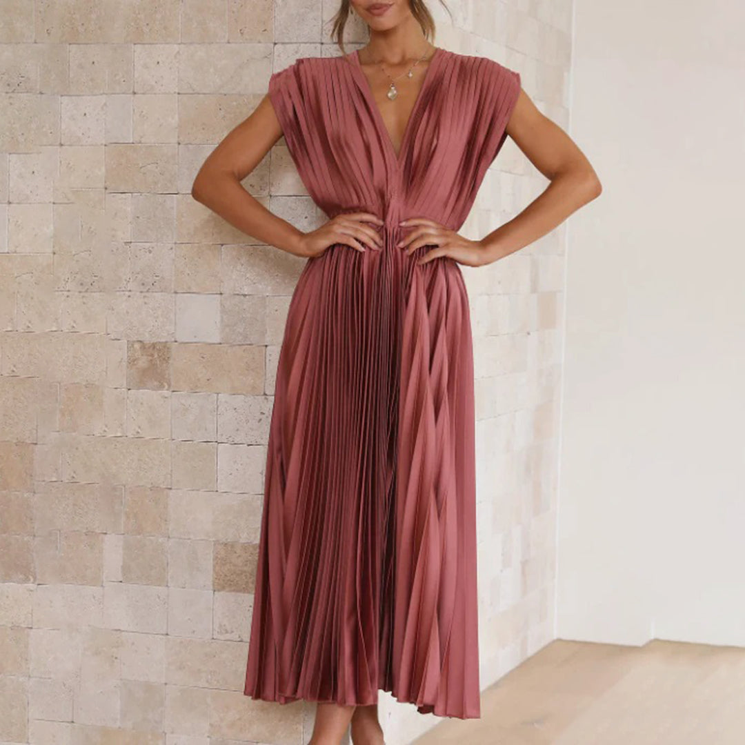 Kimberley | Stylish Sleeveless V-Neck Dress 9