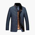 Men's Quilted Jacket Stand Collar Button Front 1