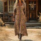 Saffy | Vintage-Inspired Long Sleeve Casual Dress 2