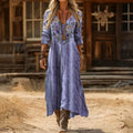 Dulcie | Vintage Purple Long Sleeve Dress 1