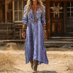 Dulcie | Vintage Purple Long Sleeve Dress 2