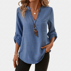 Danika | Classic V-Neck Long Sleeve Shirt 3