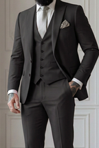 Declan | Classic Single Breasted One-button 3 Pieces Suit 2