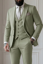 Declan | Classic Single Breasted One-button 3 Pieces Suit 4
