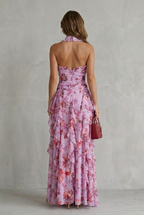 Delilah | Elegant Sleeveless Halter Maxi Dress 3