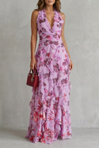 Delilah | Elegant Sleeveless Halter Maxi Dress 5