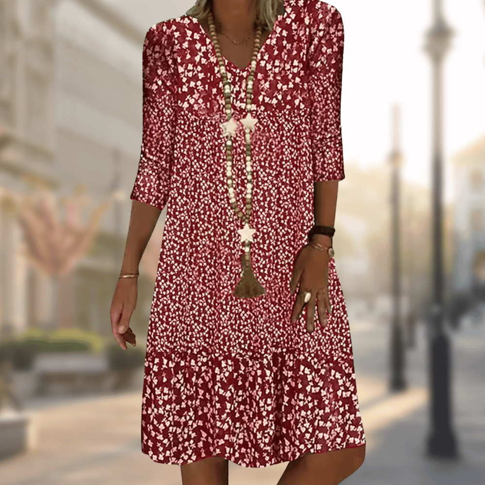 Xenia | Casual Printed Comfortable Dress 2