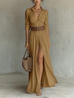 Hallie | Stylish Long Sleeve Collared Dress 6