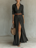 Hallie | Stylish Long Sleeve Collared Dress 4