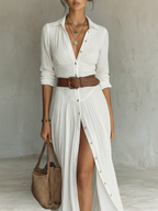 Hallie | Stylish Long Sleeve Collared Dress 3