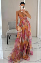 Alexia | Elegant Sleeveless Floral Evening Dress 1