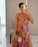 Alexia | Elegant Sleeveless Floral Evening Dress 2