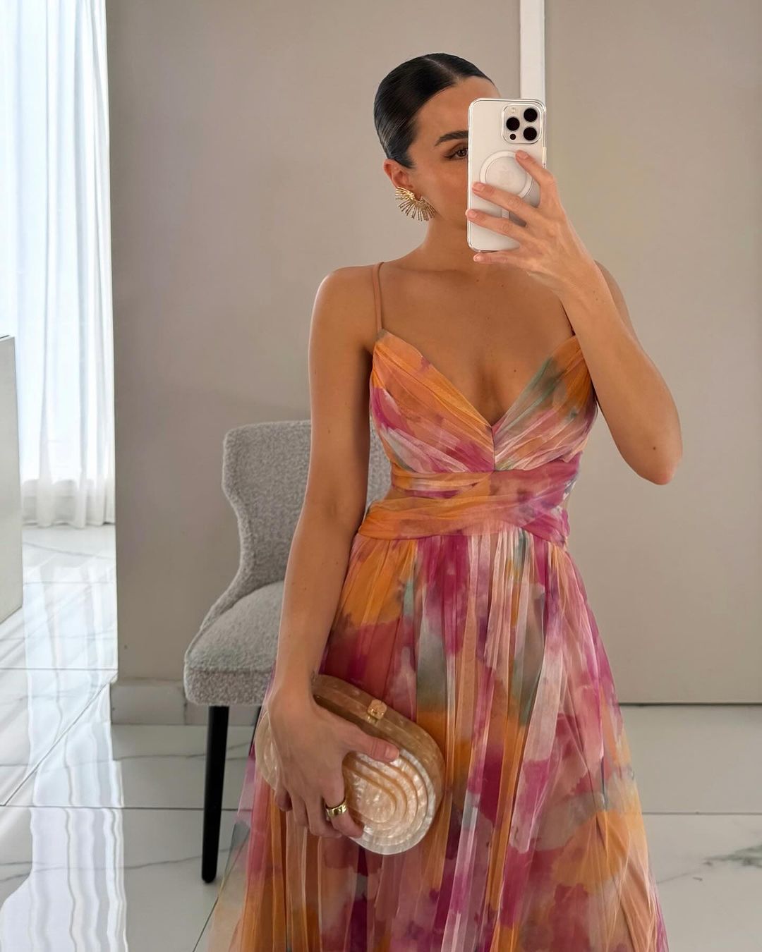 Alexia | Elegant Sleeveless Floral Evening Dress 2