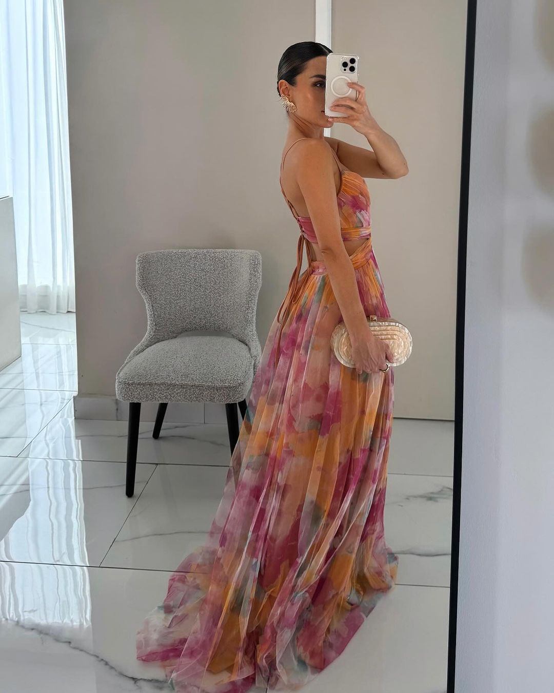 Alexia | Elegant Sleeveless Floral Evening Dress 3