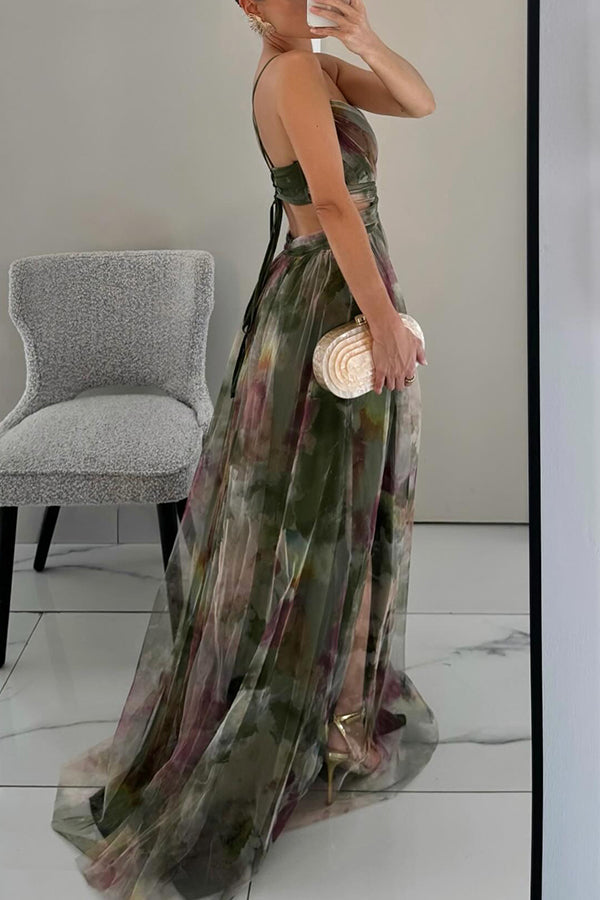 Alexia | Elegant Sleeveless Floral Evening Dress 5