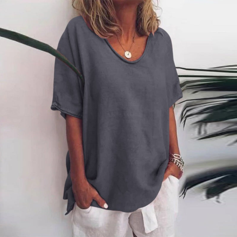 Lucia | Graceful V-Neck Flow Blouse 1