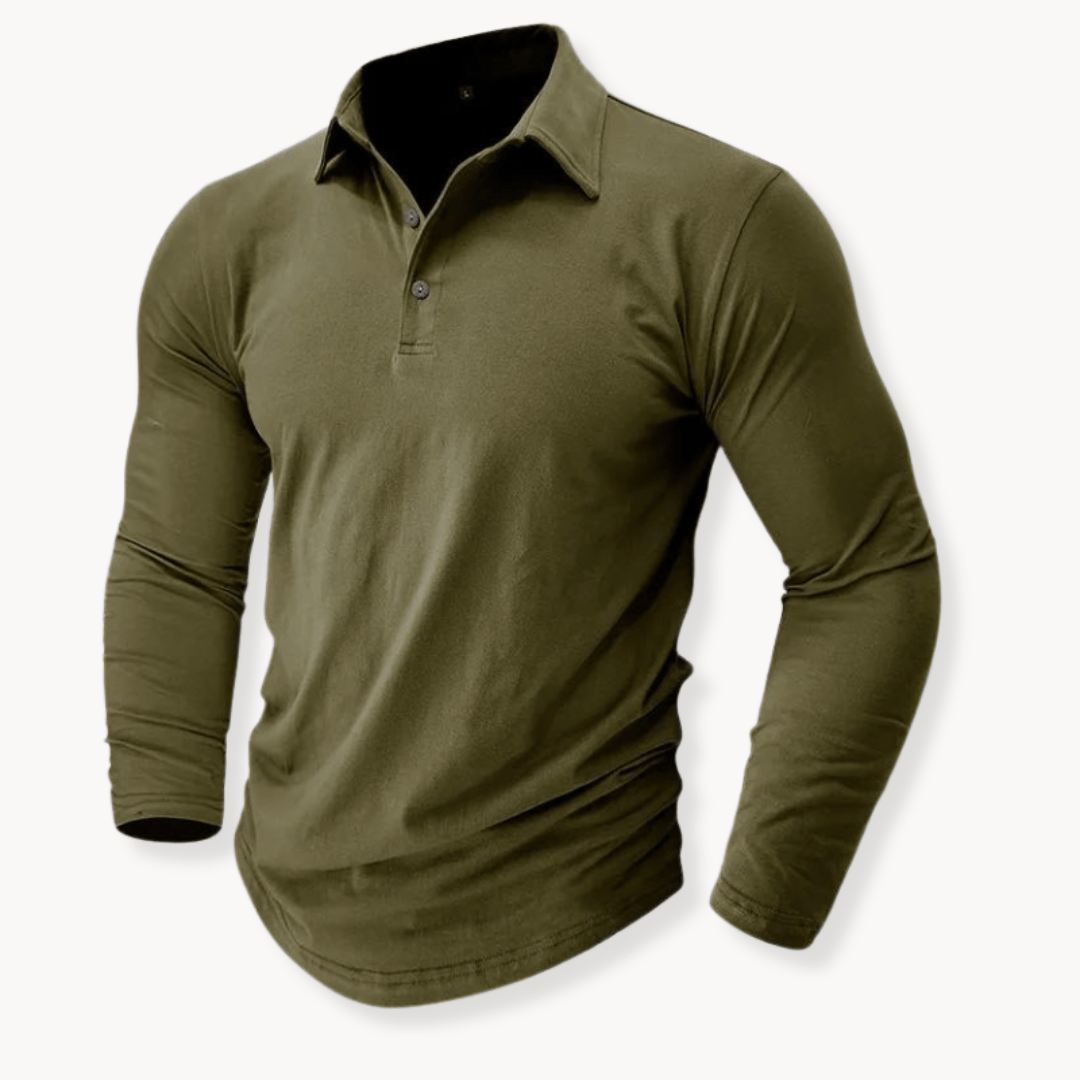 Callan | Casual Long Sleeve Collared Polo 15