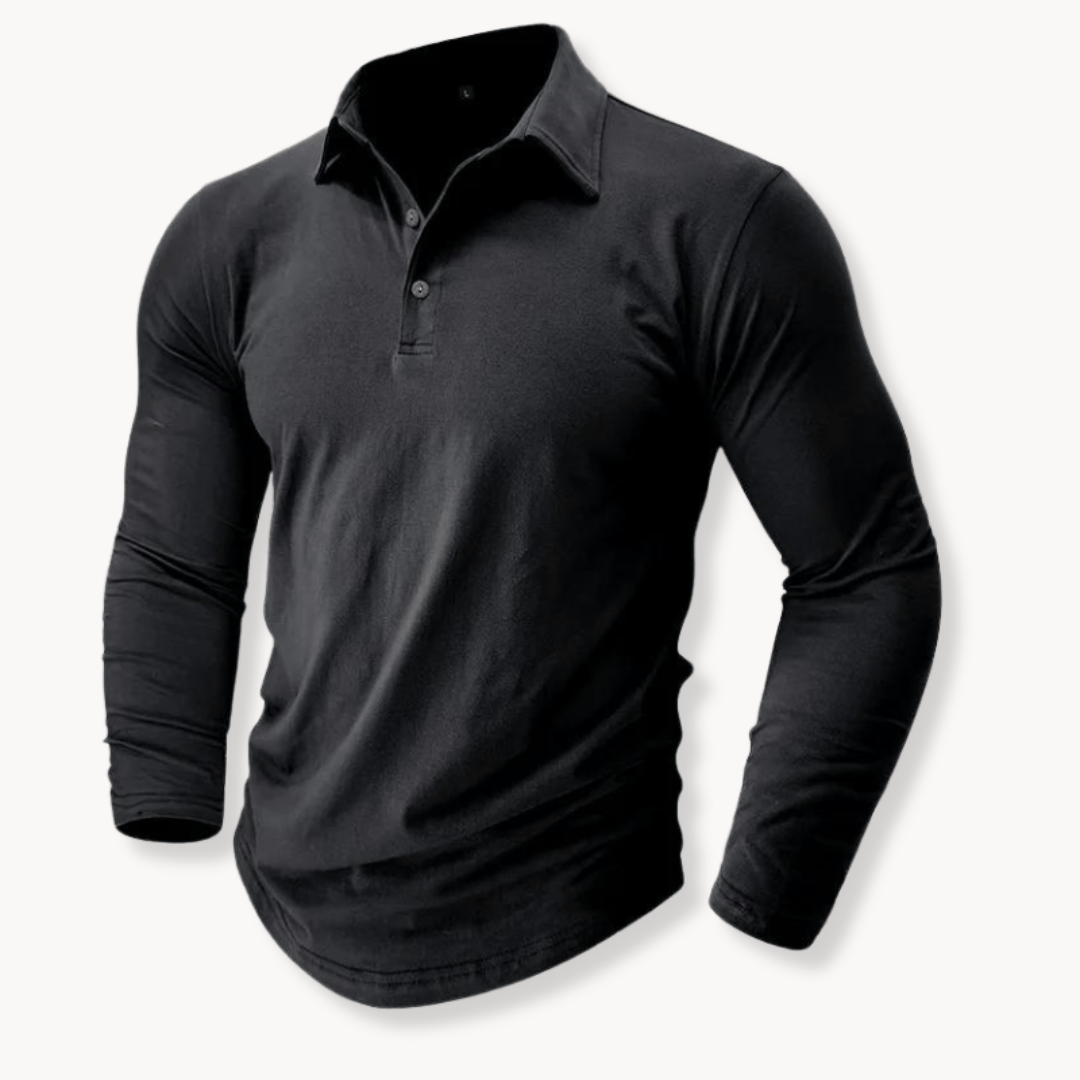 Callan | Casual Long Sleeve Collared Polo 8