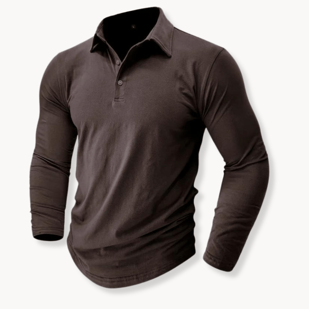 Callan | Casual Long Sleeve Collared Polo 10