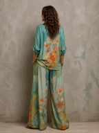Franzel | Floral Wide-Leg Two-Piece Set 4