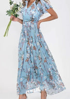 Noelle | Elegant Floral Short Sleeve Dress 3